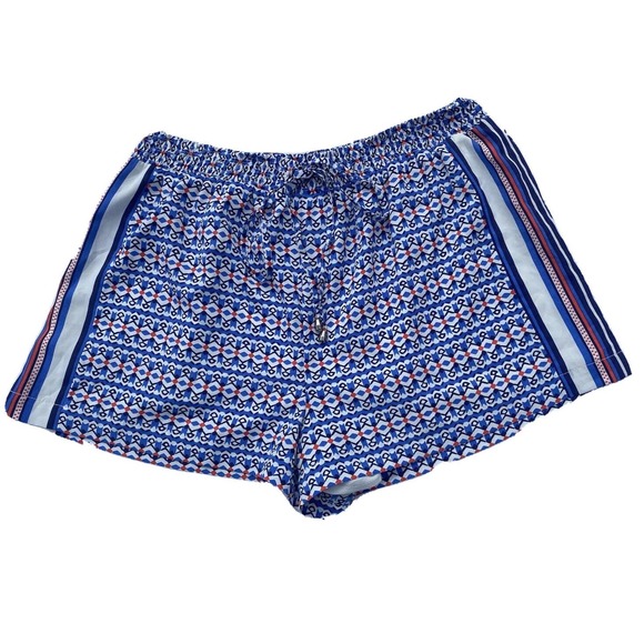 Skies Are Blue Beautiful Women’s Lined￼ Multicolored abstract shapes￼ Shorts - Picture 1 of 12